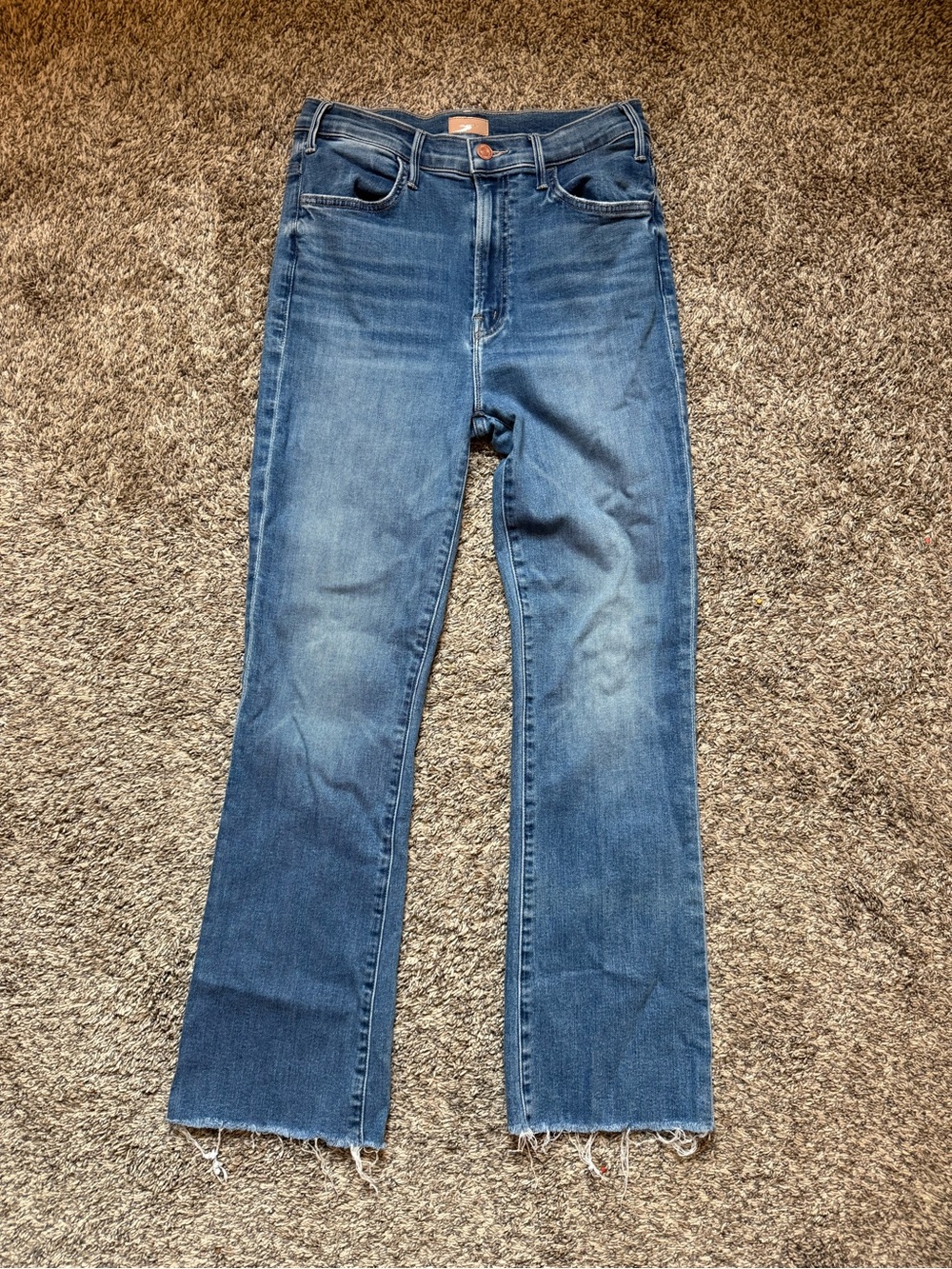 Mother Hustler Ankle Fray Jean.
